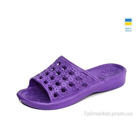 Шльопанці жіночі полегшені Літо N19 фиолетовый (6 пар р.36-41) "Крок" недорого оптом від прямого постачальника