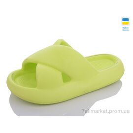 Шльопанці жіночі полегшені Літо 138 салатовий (8 пар р.36-40) "Крок" недорого оптом від прямого постачальника