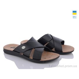 Шльопанці чоловічі пляжні Літо MK2026-2-001-2 чорний (6 пар р.41-46) "DeMur" недорого оптом від прямого постачальника