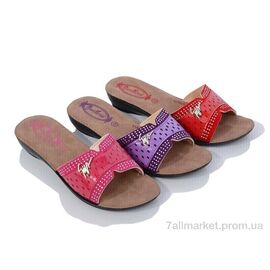 Шльопанці дитячі літні Літо 2024-014-1 mix (18 пар р.30-35) "DeMur" недорого оптом від прямого постачальника