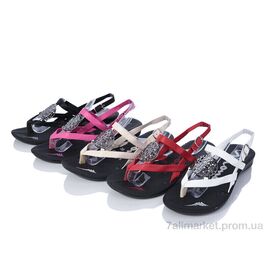 Фотография Босоножки женские летние Лето 2024-038 mix (30 пар р.37-41) "DeMur" недорого оптом от прямого поставщика