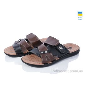 Шльопанці чоловічі пляжні Літо 2024-044 комбі (6 пар р.43-47) "DeMur" недорого оптом від прямого постачальника