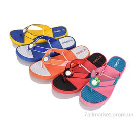 Шльопанці жіночі полегшені Літо 04-082 mix (36 пар р.36-41) "SANLIN" недорого оптом від прямого постачальника