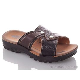 Фотография Шлепки детские летние Лето B709-black-brown (6 пар р.26-30) "DeMur" недорого оптом от прямого поставщика