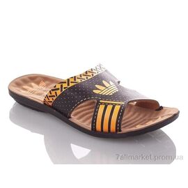 Шльопанці дитячі літні Літо BAdik-A-black-orange (6 пар р.30-35) "DeMur" недорого оптом від прямого постачальника