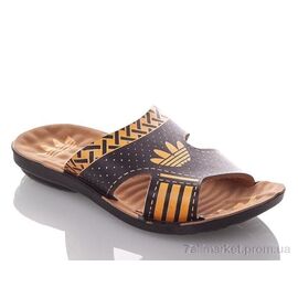 Шльопанці дитячі літні Літо BAdik-B-black-orange (6 пар р.26-30) "DeMur" недорого оптом від прямого постачальника