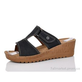 Шльопанці жіночі полегшені Літо 329779 чорний (6 пар р.36-40) "DeMur" недорого оптом від прямого постачальника