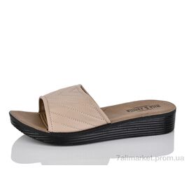 Шльопанці жіночі полегшені Літо 3001-3 brown (6 пар р.37-42) "DeMur" недорого оптом від прямого постачальника