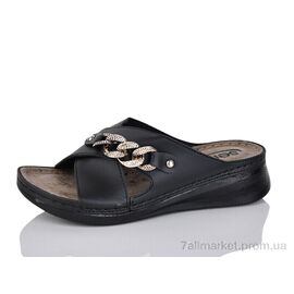 Фотография Шлепки женские облегченные Лето 3001-10 black (6 пар р.36-41) "DeMur" недорого оптом от прямого поставщика