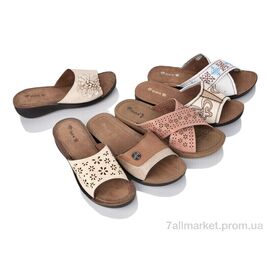 Шльопанці жіночі полегшені Літо 3002-12 mix (36 пар р.36-41) "DeMur" недорого оптом від прямого постачальника