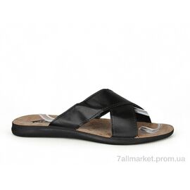 Шльопанці чоловічі пляжні Літо 2402-2 black (6 пар р.43-47) "DeMur" недорого оптом від прямого постачальника