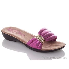 Фотография Шлепки детские летние Лето G809A-fuchsia (6 пар р.30-35) "DeMur" недорого оптом от прямого поставщика