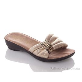 Фотография Шлепки детские летние Лето G809B-beige (6 пар р.26-30) "DeMur" недорого оптом от прямого поставщика