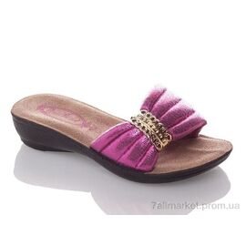 Фотография Шлепки детские летние Лето G809B-fuchsia (6 пар р.26-30) "DeMur" недорого оптом от прямого поставщика