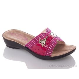 Фотография Шлепки детские летние Лето G810B-fuchsia (6 пар р.26-30) "DeMur" недорого оптом от прямого поставщика