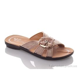 Фотография Шлепки детские летние Лето GElena-N1A-beige (6 пар р.30-35) "DeMur" недорого оптом от прямого поставщика