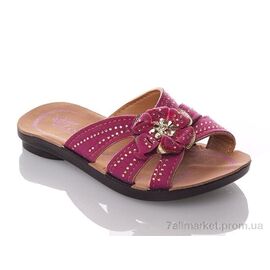 Фотография Шлепки детские летние Лето GElena-N1B-fuchsia (6 пар р.26-30) "DeMur" недорого оптом от прямого поставщика