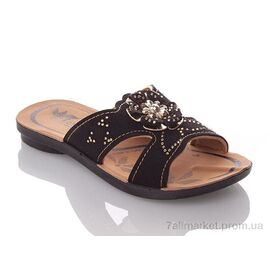 Фотография Шлепки детские летние Лето GElena-N2A-black (6 пар р.30-35) "DeMur" недорого оптом от прямого поставщика