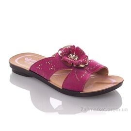 Фотография Шлепки детские летние Лето GElena-N2B-fuchsia (6 пар р.26-30) "DeMur" недорого оптом от прямого поставщика