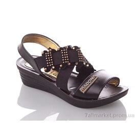 Босоніжки дитячі літні Літо GMadona-B-black (6 пар р.24-29) "DeMur" недорого оптом від прямого постачальника