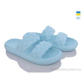 Фотография Шлепки женские облегченные Лето DSL64 св.бірюзовий (8 пар р.36-41) "DeMur" недорого оптом от прямого поставщика