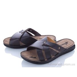 Фотография Шлепки мужские пляжные Лето MKB6117 brown (6 пар р.40-45) "DeMur" недорого оптом от прямого поставщика