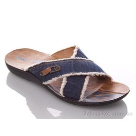 Шльопанці чоловічі пляжні Літо M121 (6 пар р.40-44) "DeMur" недорого оптом від прямого постачальника