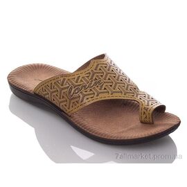 Фотография Шлепки мужские пляжные Лето M2701 camel (6 пар р.40-45) "DeMur" недорого оптом от прямого поставщика