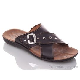 Шльопанці чоловічі пляжні Літо M3897 black (6 пар р.40-44) "DeMur" недорого оптом від прямого постачальника