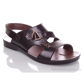 Сандалії чоловічі літні Літо M5714 black (6 пар р.40-44) "DeMur" недорого оптом від прямого постачальника