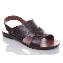 Сандалії чоловічі літні Літо M5880 black (6 пар р.40-44) "DeMur" недорого оптом від прямого постачальника