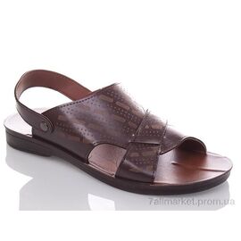 Сандалії чоловічі літні Літо M5880 brown (6 пар р.40-44) "DeMur" недорого оптом від прямого постачальника