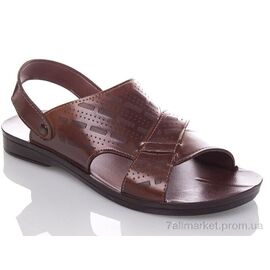 Сандалії чоловічі літні Літо M5880 camel (6 пар р.40-44) "DeMur" недорого оптом від прямого постачальника