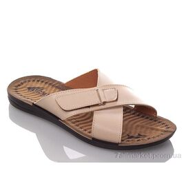 Шльопанці чоловічі пляжні Літо M6377 beige (6 пар р.40-45) "DeMur" недорого оптом від прямого постачальника