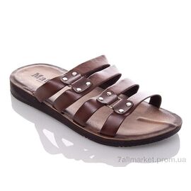 Фотография Шлепки мужские пляжные Лето MMatex brown (6 пар р.40-45) "DeMur" недорого оптом от прямого поставщика