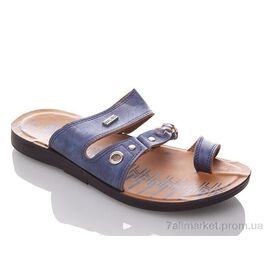 Шльопанці чоловічі пляжні Літо MN19 blue (6 пар р.40-44) "DeMur" недорого оптом від прямого постачальника