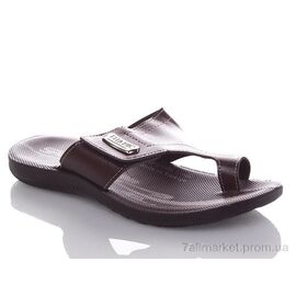 Шльопанці чоловічі пляжні Літо MTitanik-brown (6 пар р.40-45) "DeMur" недорого оптом від прямого постачальника