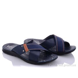 Шльопанці чоловічі пляжні Літо M6125 blue (6 пар р.40-44) "DeMur" недорого оптом від прямого постачальника