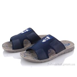 Шльопанці чоловічі пляжні Літо MD2026-2-6130-1 blue (6 пар р.40-44) "DeMur" недорого оптом від прямого постачальника