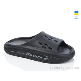 Шльопанці чоловічі пляжні Літо L136A чорний (6 пар р.41-45) "DeMur" недорого оптом від прямого постачальника