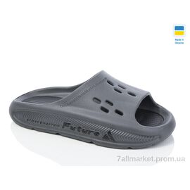 Шльопанці чоловічі пляжні Літо L136DG сірий (6 пар р.41-45) "DeMur" недорого оптом від прямого постачальника