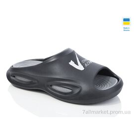 Шльопанці чоловічі пляжні Літо L135ALG чорний (6 пар р.41-45) "DeMur" недорого оптом від прямого постачальника