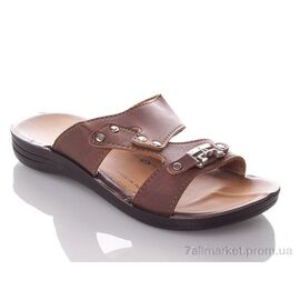 Шльопанці дитячі літні Літо PPolomax-A-brown (6 пар р.36-40) "DeMur" недорого оптом від прямого постачальника