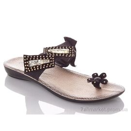 Шльопанці жіночі полегшені Літо W07200-black (6 пар р.36-40) "DeMur" недорого оптом від прямого постачальника