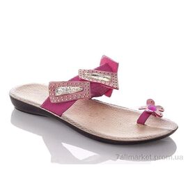 Шльопанці жіночі полегшені Літо W07200-fuchsia (6 пар р.36-40) "DeMur" недорого оптом від прямого постачальника