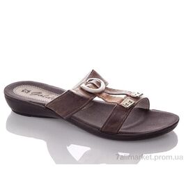 Шльопанці жіночі полегшені Літо W1512-brown (6 пар р.36-40) "DeMur" недорого оптом від прямого постачальника