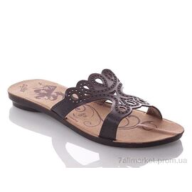 Шльопанці жіночі полегшені Літо W6208-black (6 пар р.36-40) "DeMur" недорого оптом від прямого постачальника