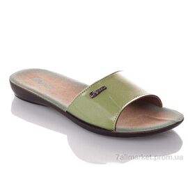 Шльопанці жіночі полегшені Літо W7145-green (6 пар р.36-40) "DeMur" недорого оптом від прямого постачальника