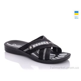 Фотография Шлепки мужские пляжные Лето TRK2026-2-чорний ST (6 пар р.41-46) "DeMur" недорого оптом от прямого поставщика