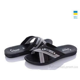 Шльопанці чоловічі пляжні Літо TRK 007 grey-black new (6 пар р.41-45) "DeMur" недорого оптом від прямого постачальника